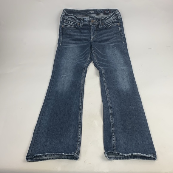 Silver Jeans Suki High Slim Bootcut Fluid Denim Jeans Size 30 Long Inseam - Picture 2 of 16